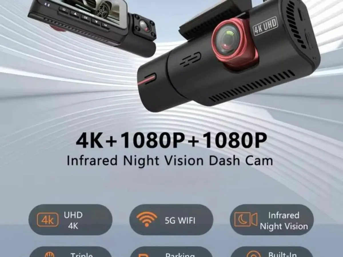 3 Lens 4K Dash Cam. - Image 3