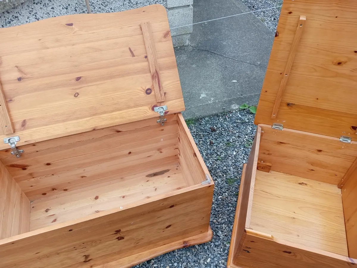 2 pine clothes boxes - Image 2