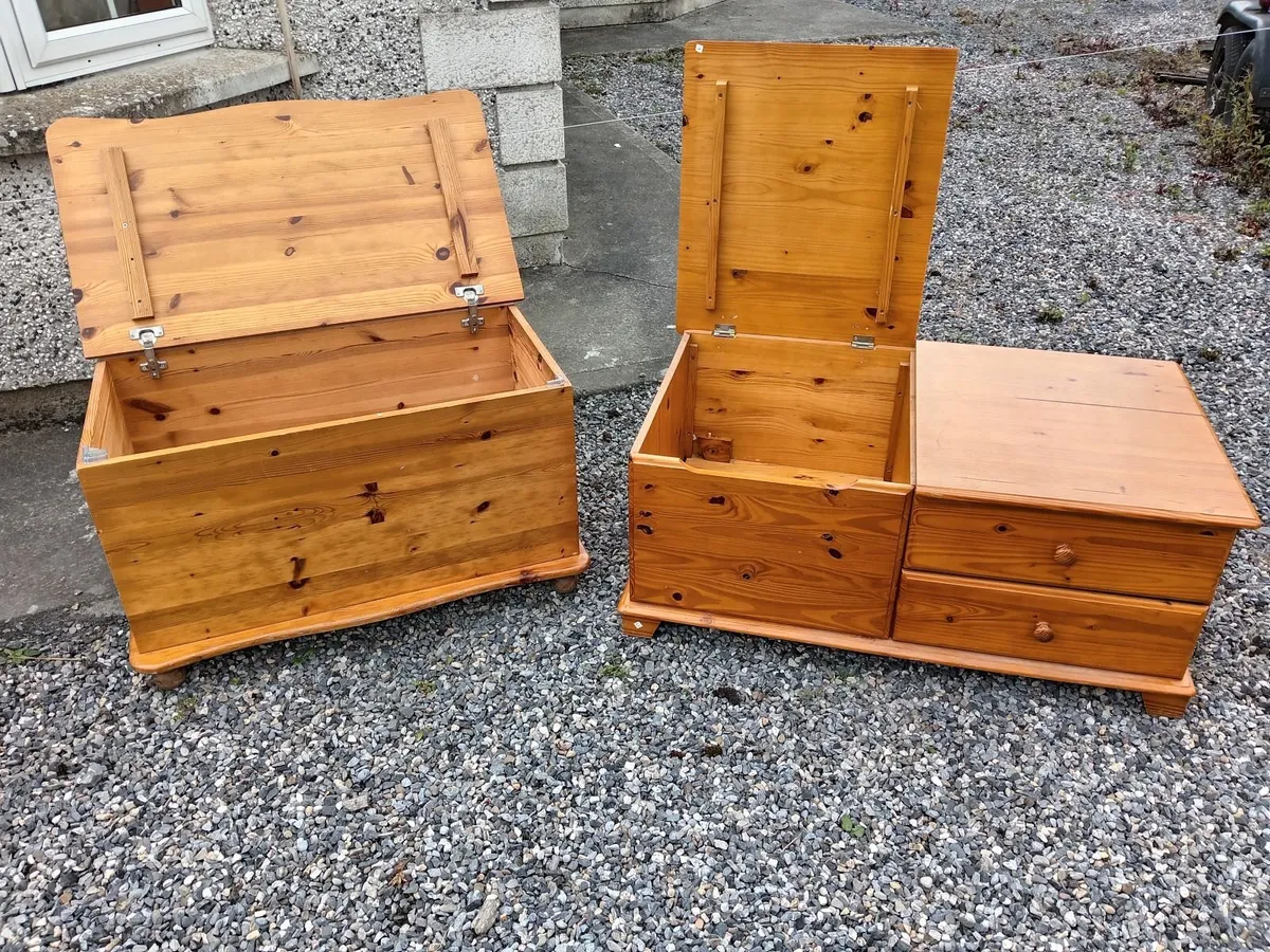 2 pine clothes boxes - Image 3