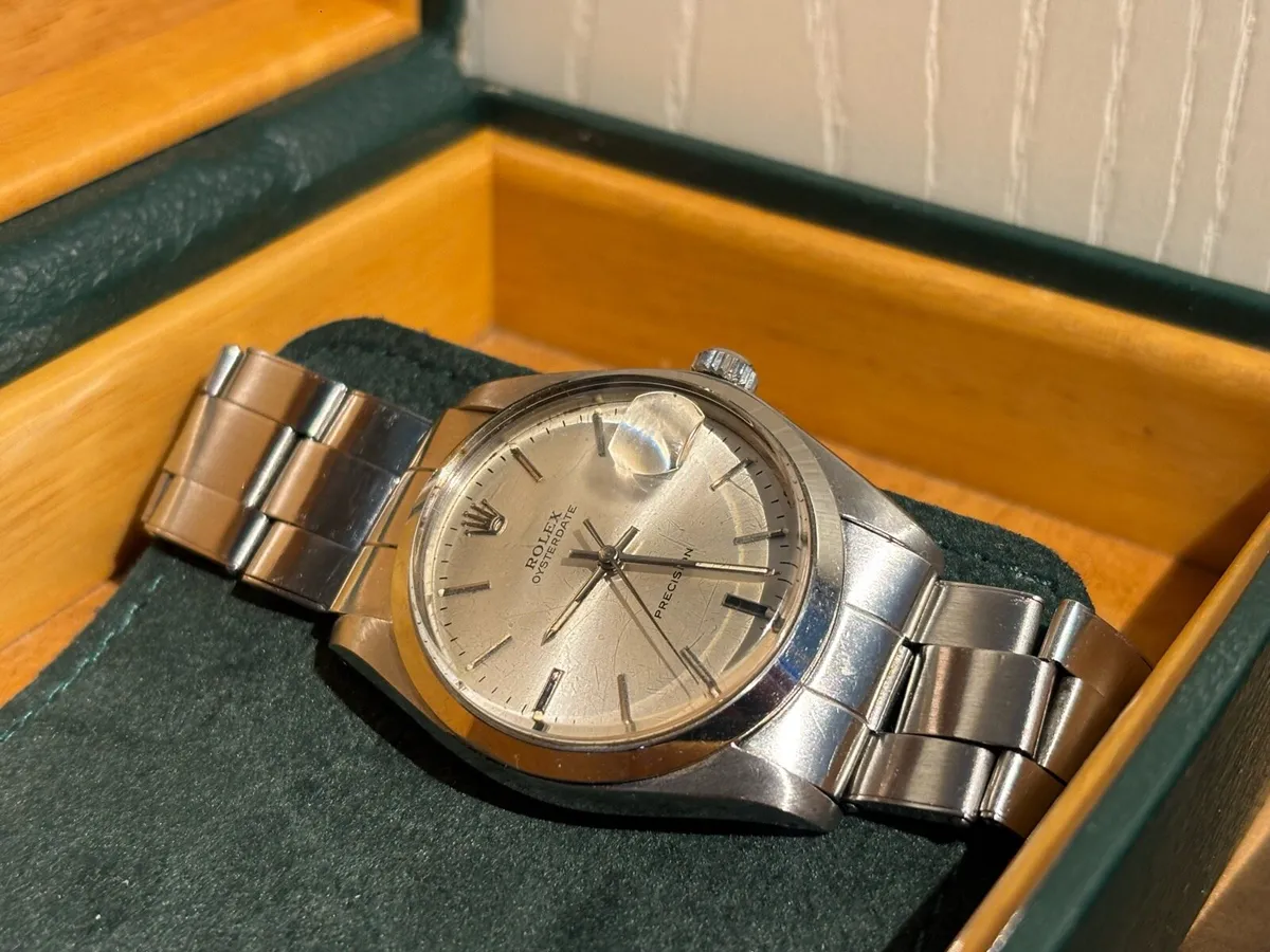 Men’s 1969 Rolex Oysterdate Gilt Dial - Image 2
