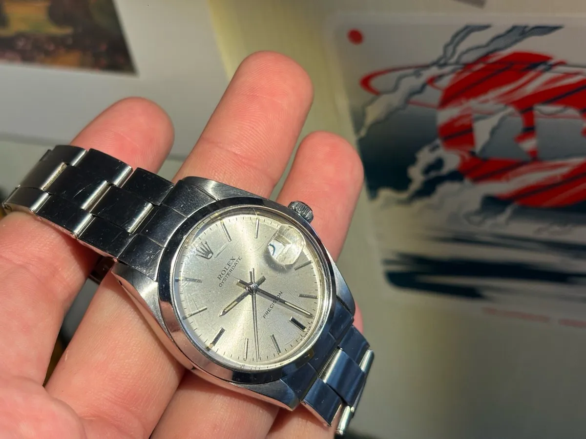 Men’s 1969 Rolex Oysterdate Gilt Dial - Image 3
