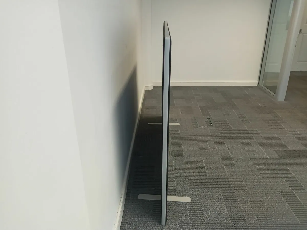 Delivery - 5 x Office Desk Dividers Black - Image 2