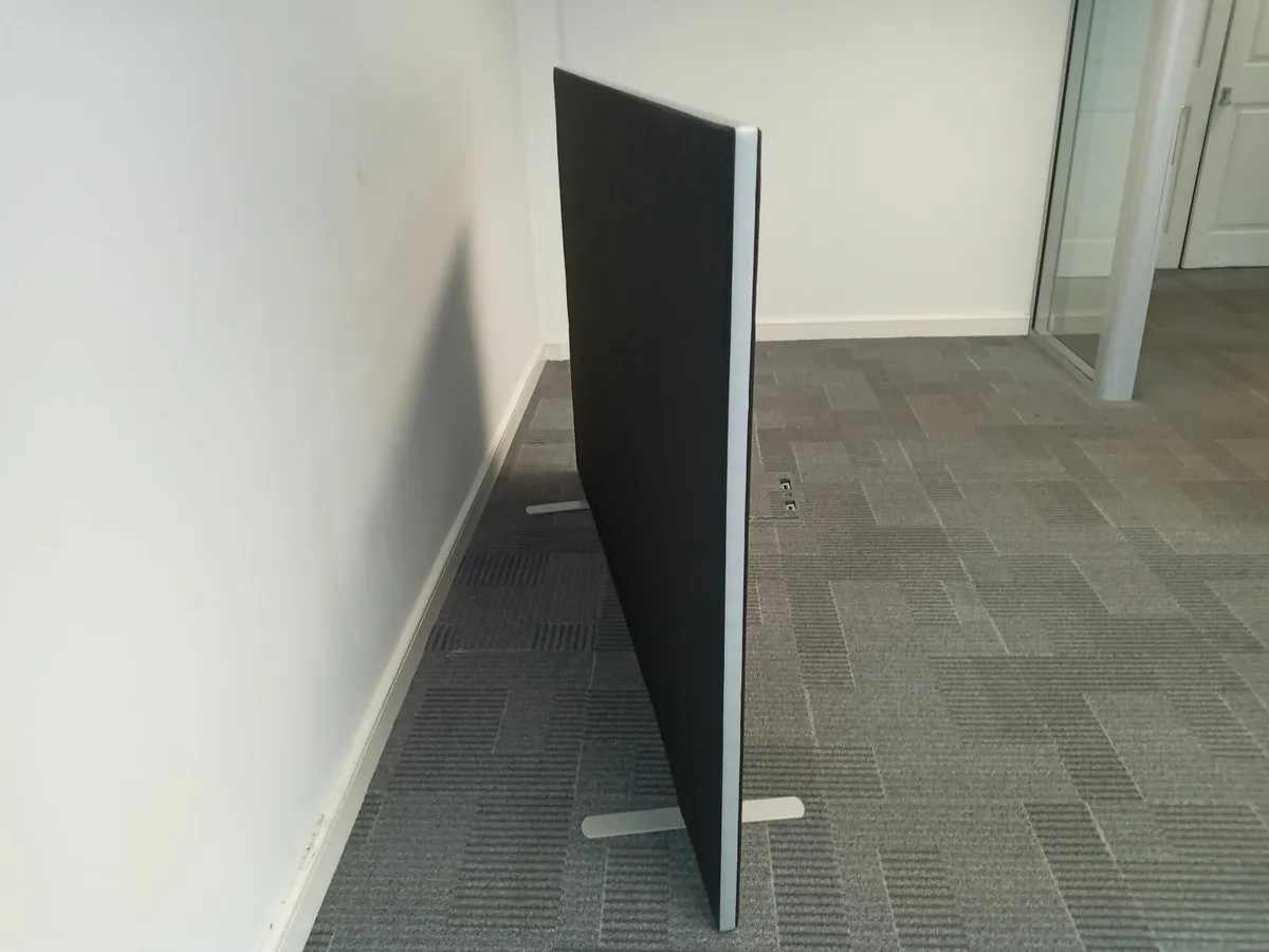 Delivery - 5 x Office Desk Dividers Black - Image 3
