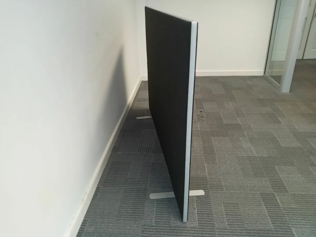Delivery - 5 x Office Desk Dividers Black - Image 4