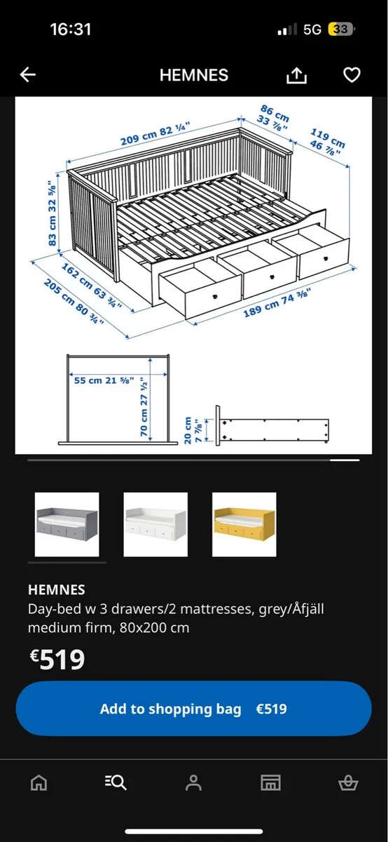 Ikea Hemnes Bed - Image 3