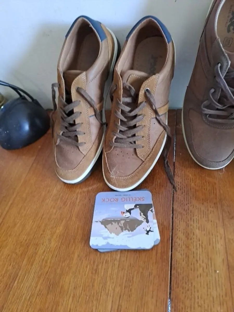 Two pairs of Ecco shoes as New - Image 2