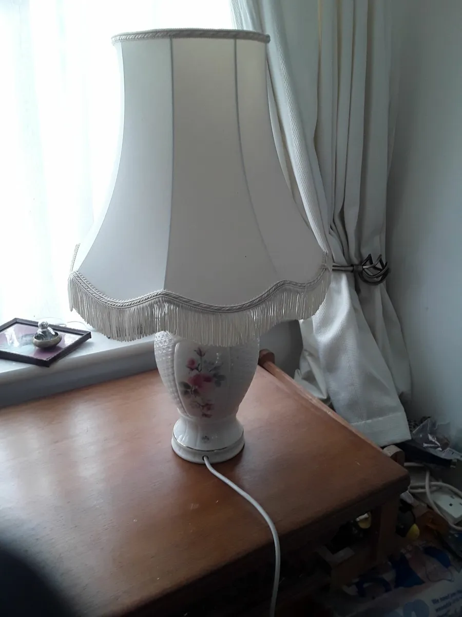 Vintage Donegal Parian China lampshade - Image 3