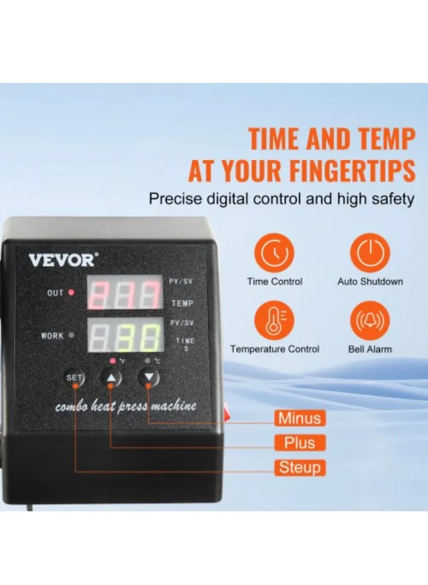 Vevor 8 in 1 heat press. - Image 4