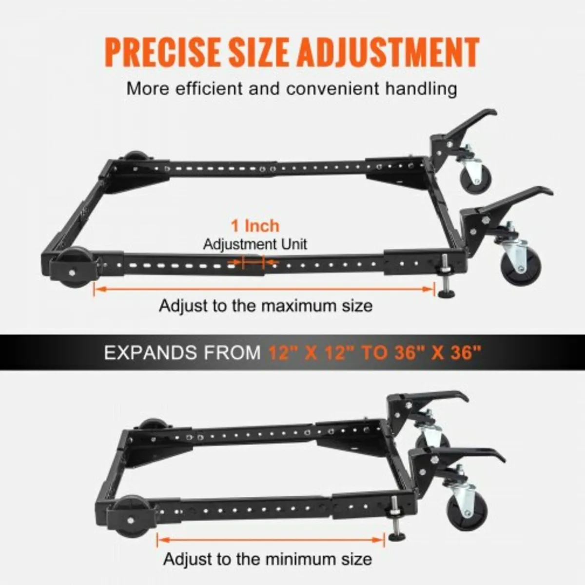 Mobile Base, 500 lbs Weight Capacity, Adjustable f - Image 2