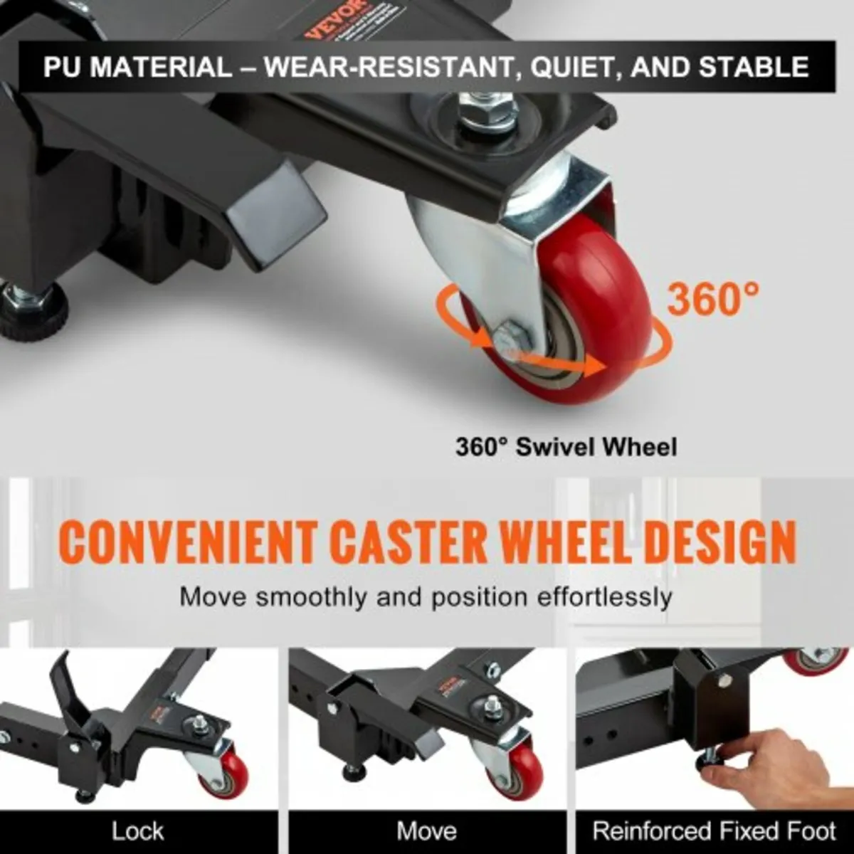 Mobile Base, 1500 lbs Capacity, Adjustable from 20 - Image 3
