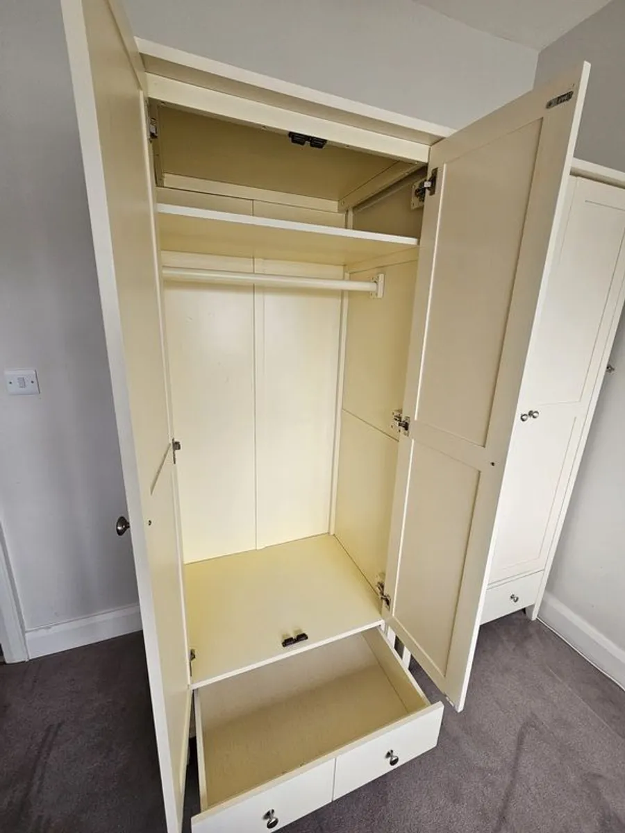 Pair of Solid Wood Wardrobes - Image 3