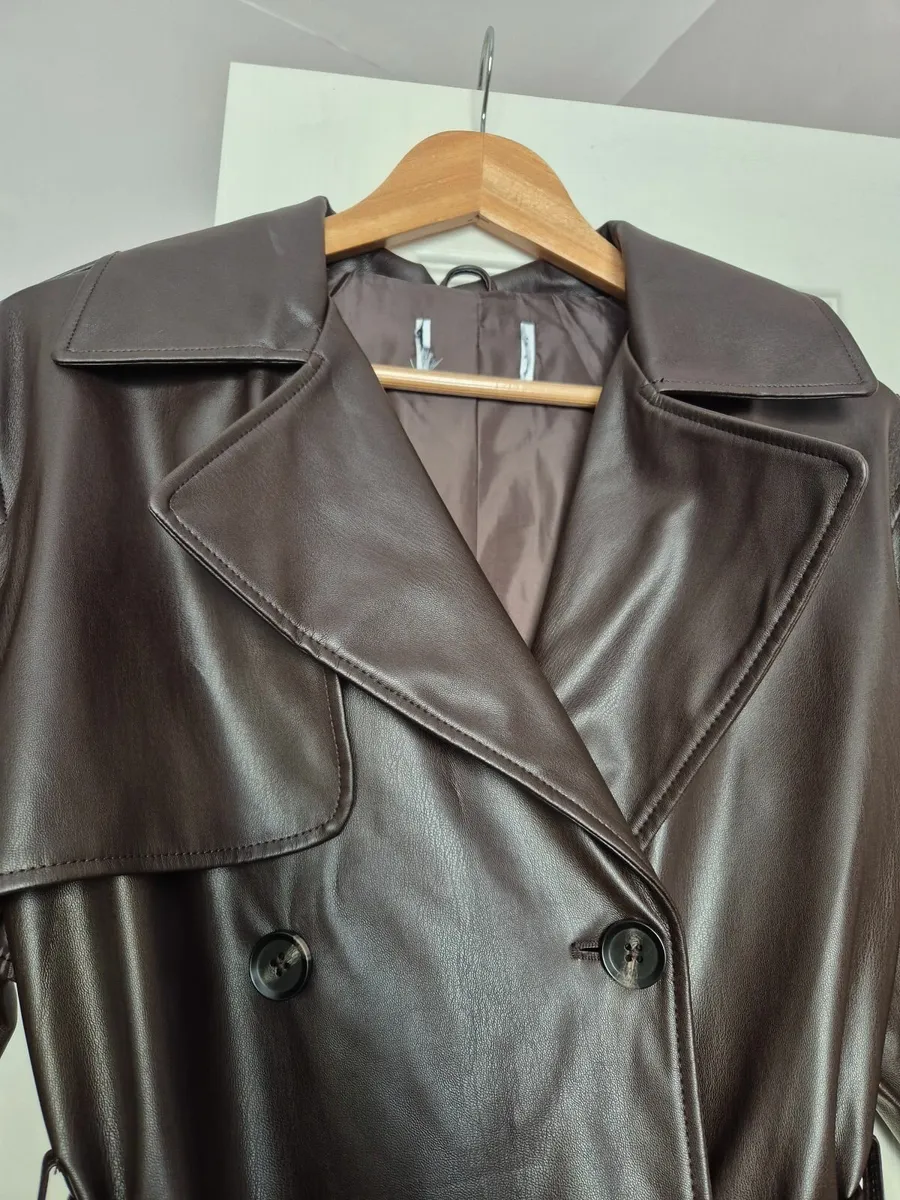 Rita Ora for Primark Chocolate Brown Faux Leather - Image 4