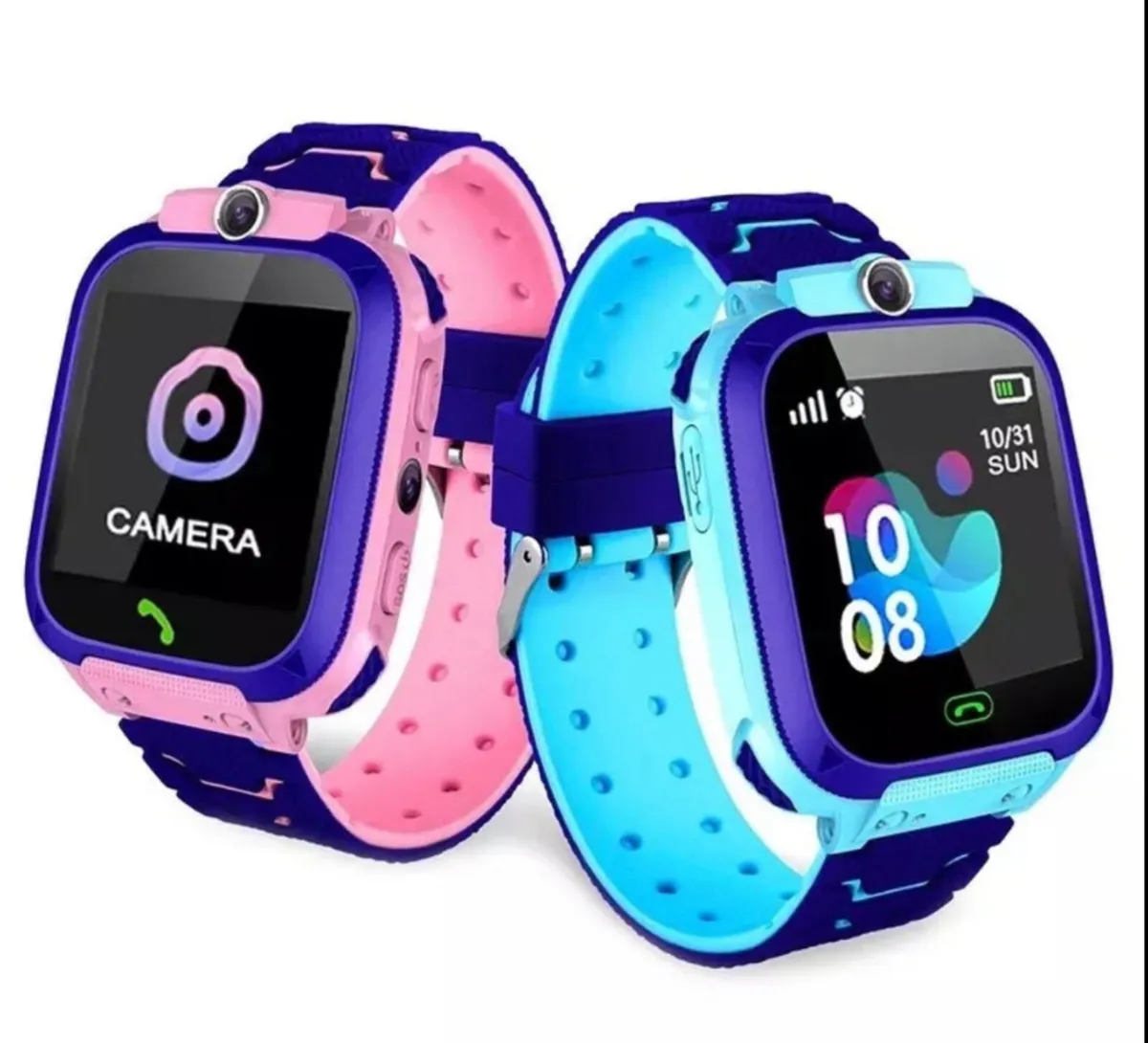 Kids Smart Watch For Boys Girls NEW BLUE OR PINK - Image 1
