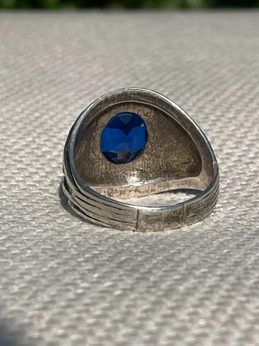 Vintage Irish Silver College Ring - Image 3