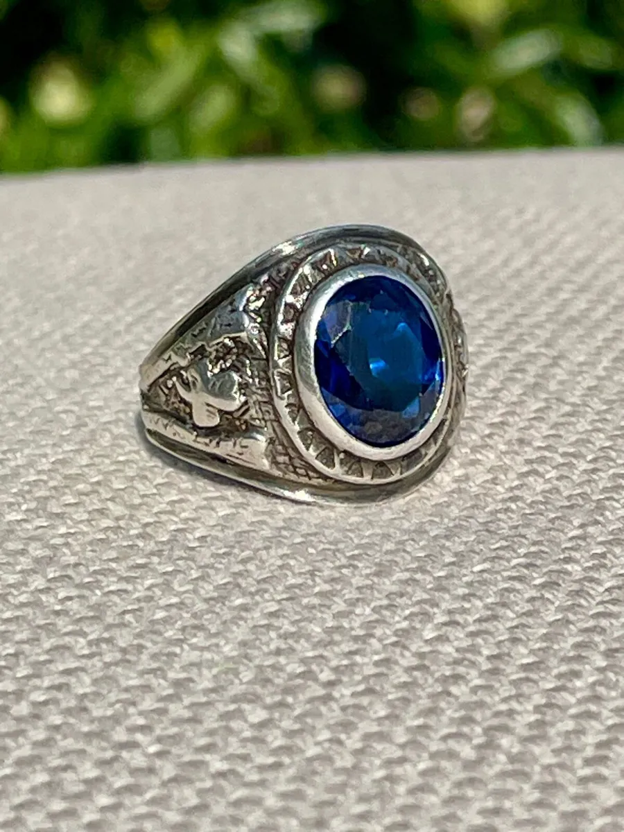 Vintage Irish Silver College Ring - Image 4