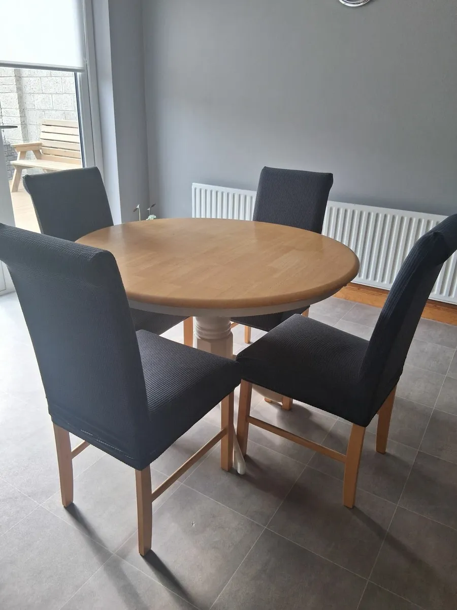 Dining table and chairs