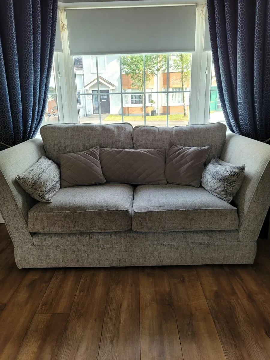 Sofa 3 plus 2 seater and footstool - Image 2