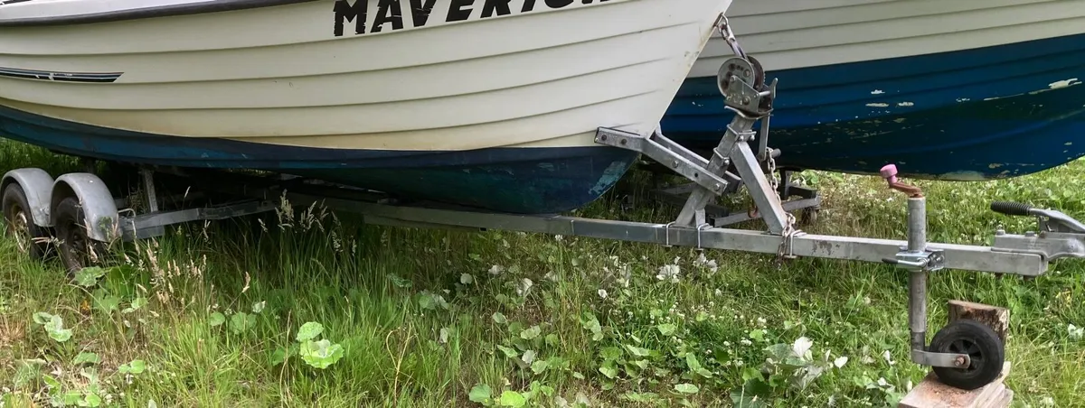 BOAT TRAILER BUNKED 4 WHEELED UP TO 20 FT - Image 1