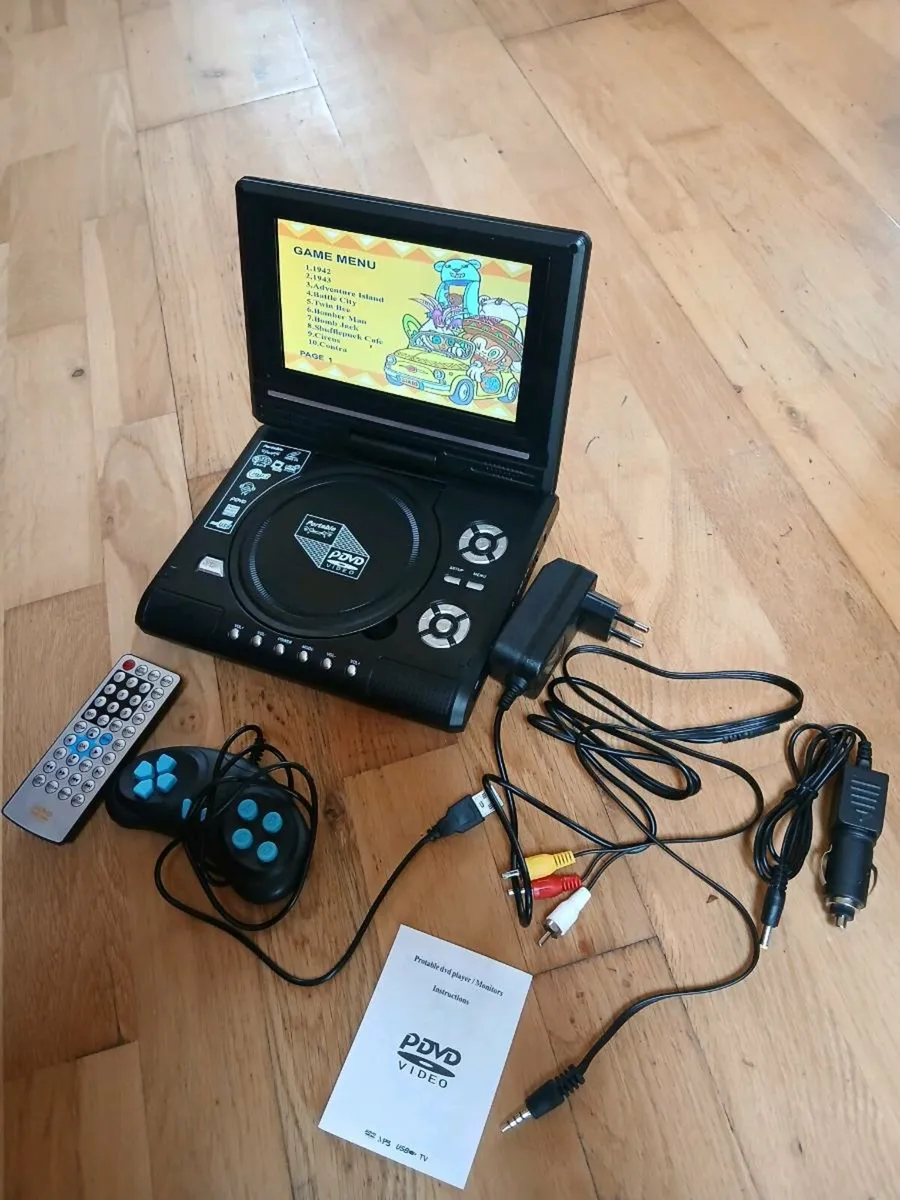 Mini tv dvd player including 300games can deliver - Image 2