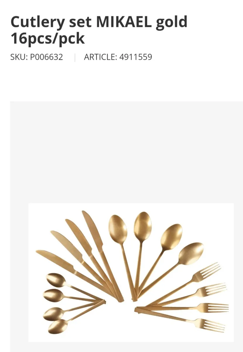 Dining set & cutlery. - Image 2