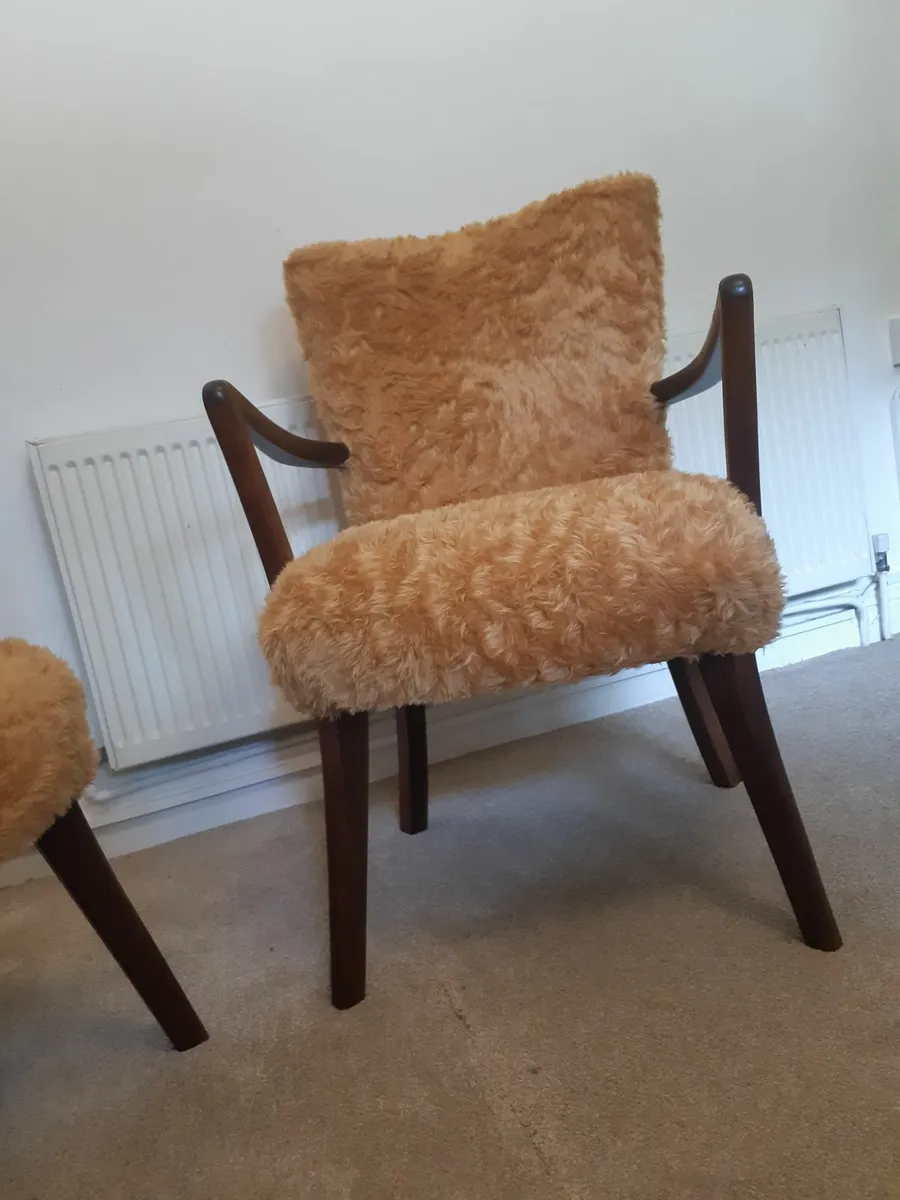 Beautiful Pair of Mid Century Scandinavian Armchai - Image 4