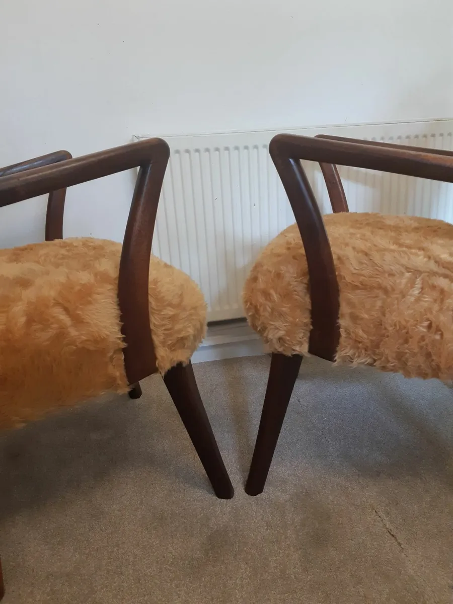 Beautiful Pair of Mid Century Scandinavian Armchai - Image 3