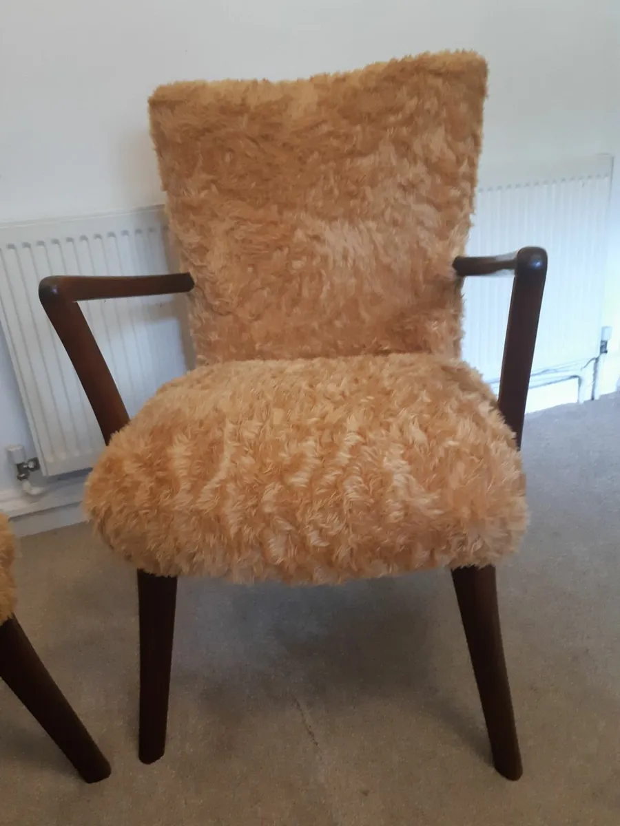 Beautiful Pair of Mid Century Scandinavian Armchai - Image 2