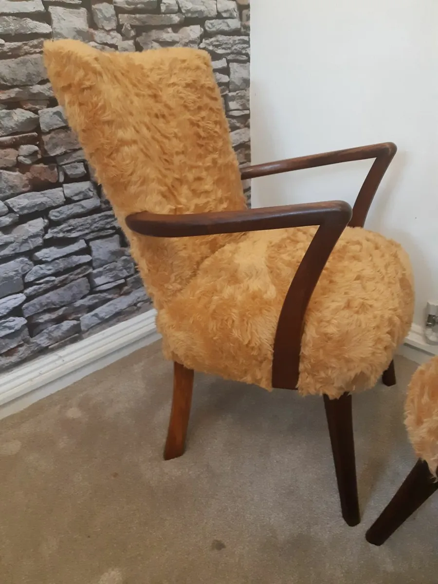 Beautiful Pair of Mid Century Scandinavian Armchai - Image 4