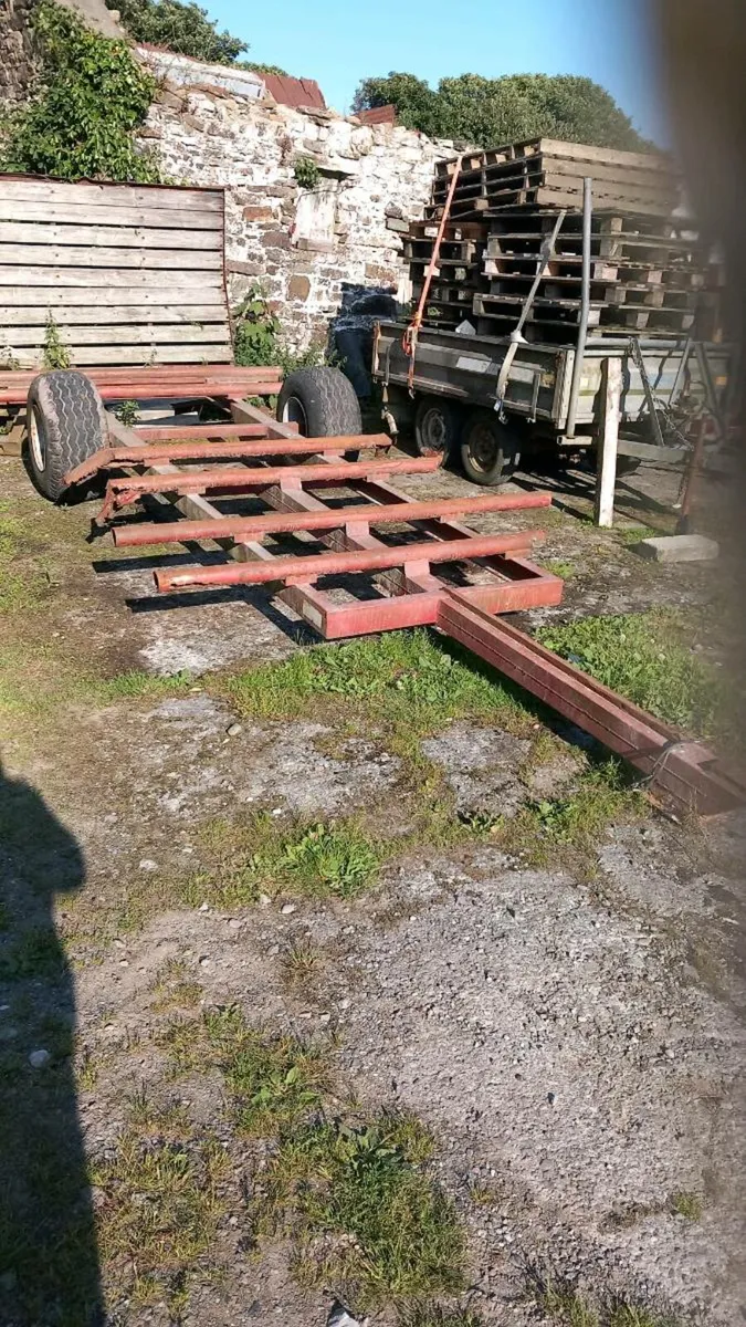 Yard clearance.Bale trailer, mower, wheels,weight - Image 2