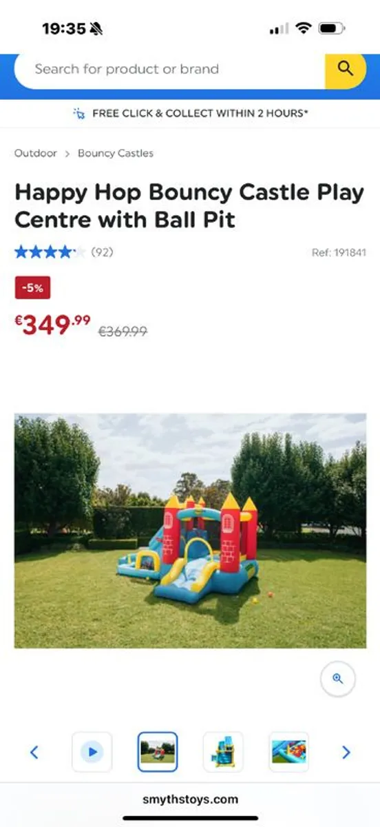 Happy Hop Bouncy Castle Play Centre with Ball Pit - Image 2
