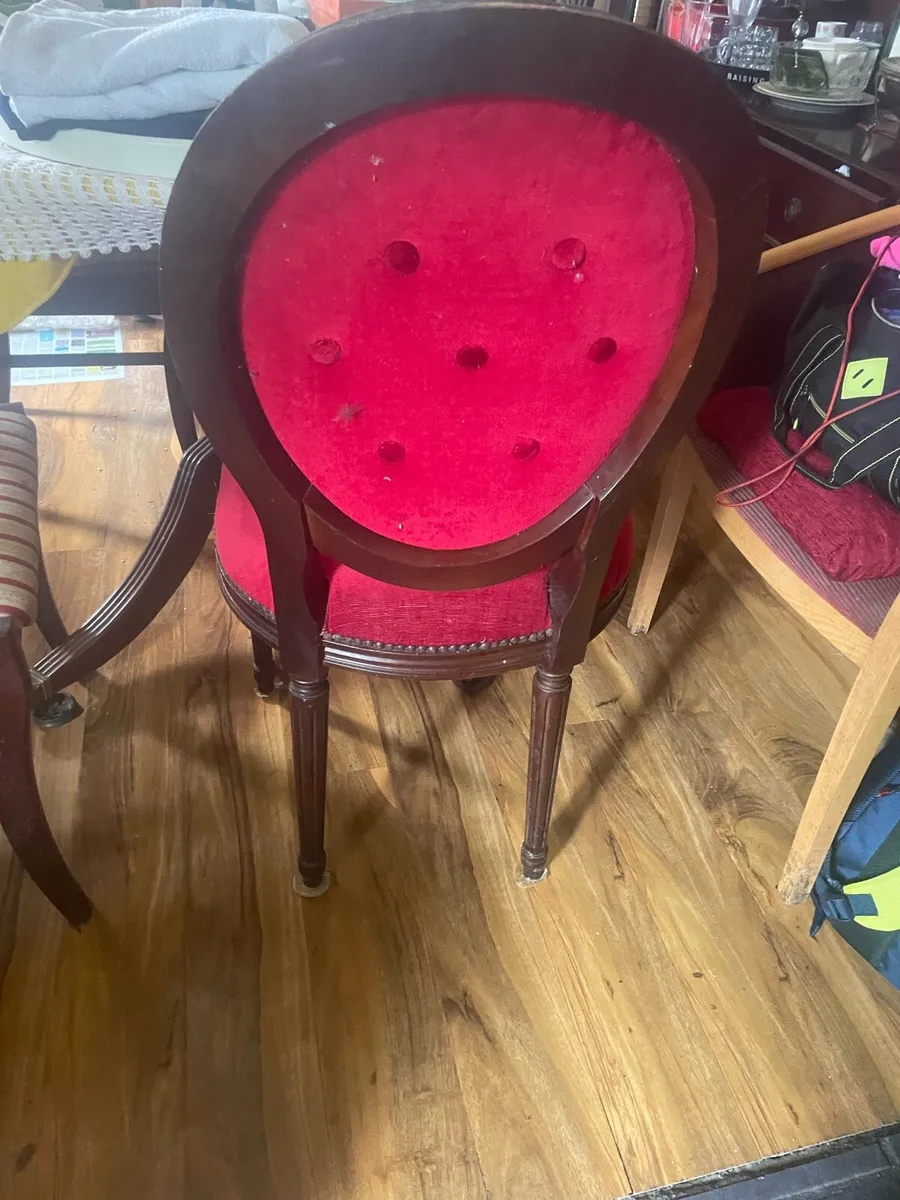 Antique table 6 chairs co limerick - Image 3
