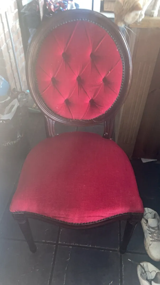 Antique table 6 chairs co limerick - Image 4