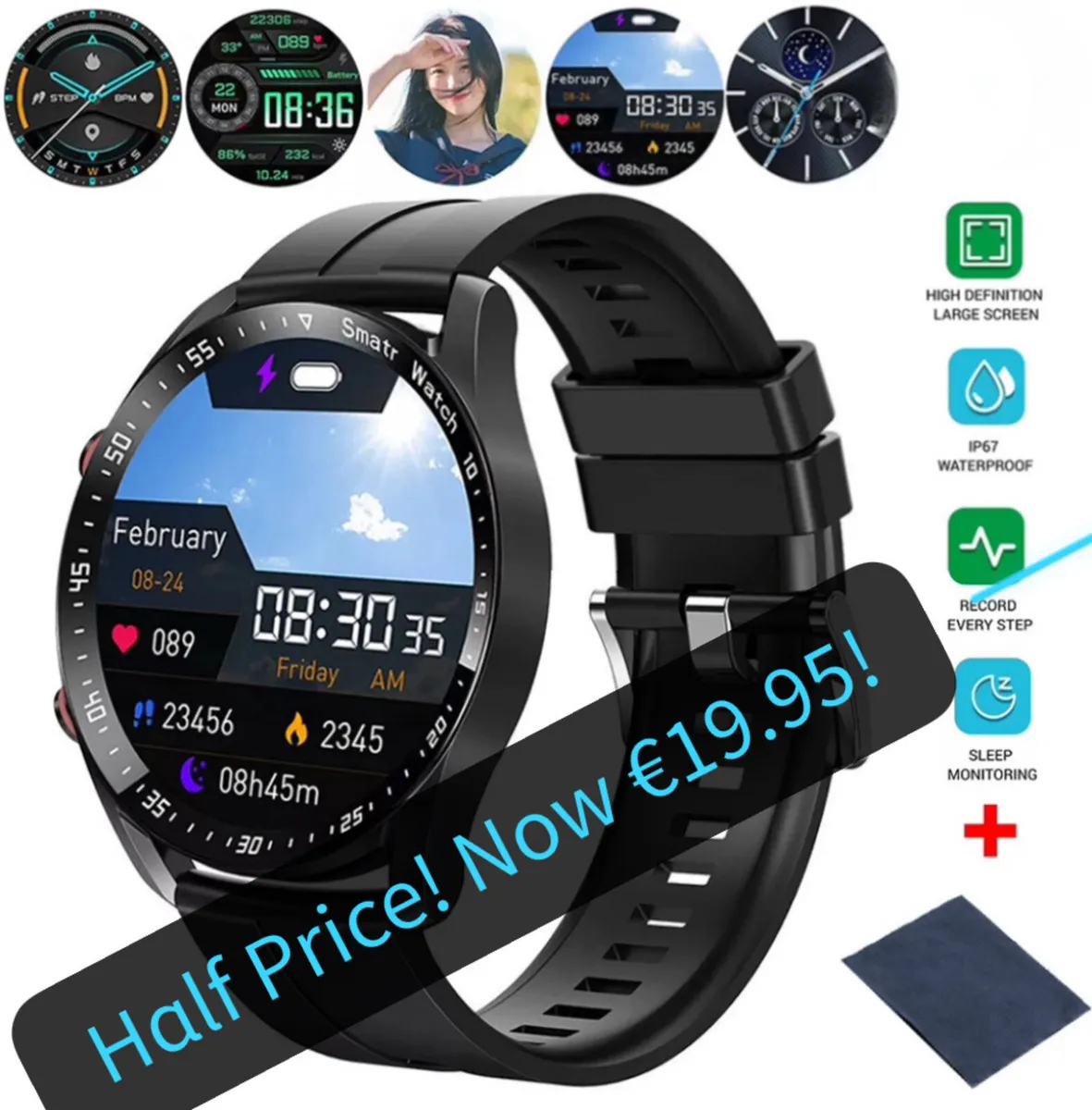 Smart Watch Fitness Tracker Smartwatch Men/Women - Image 1
