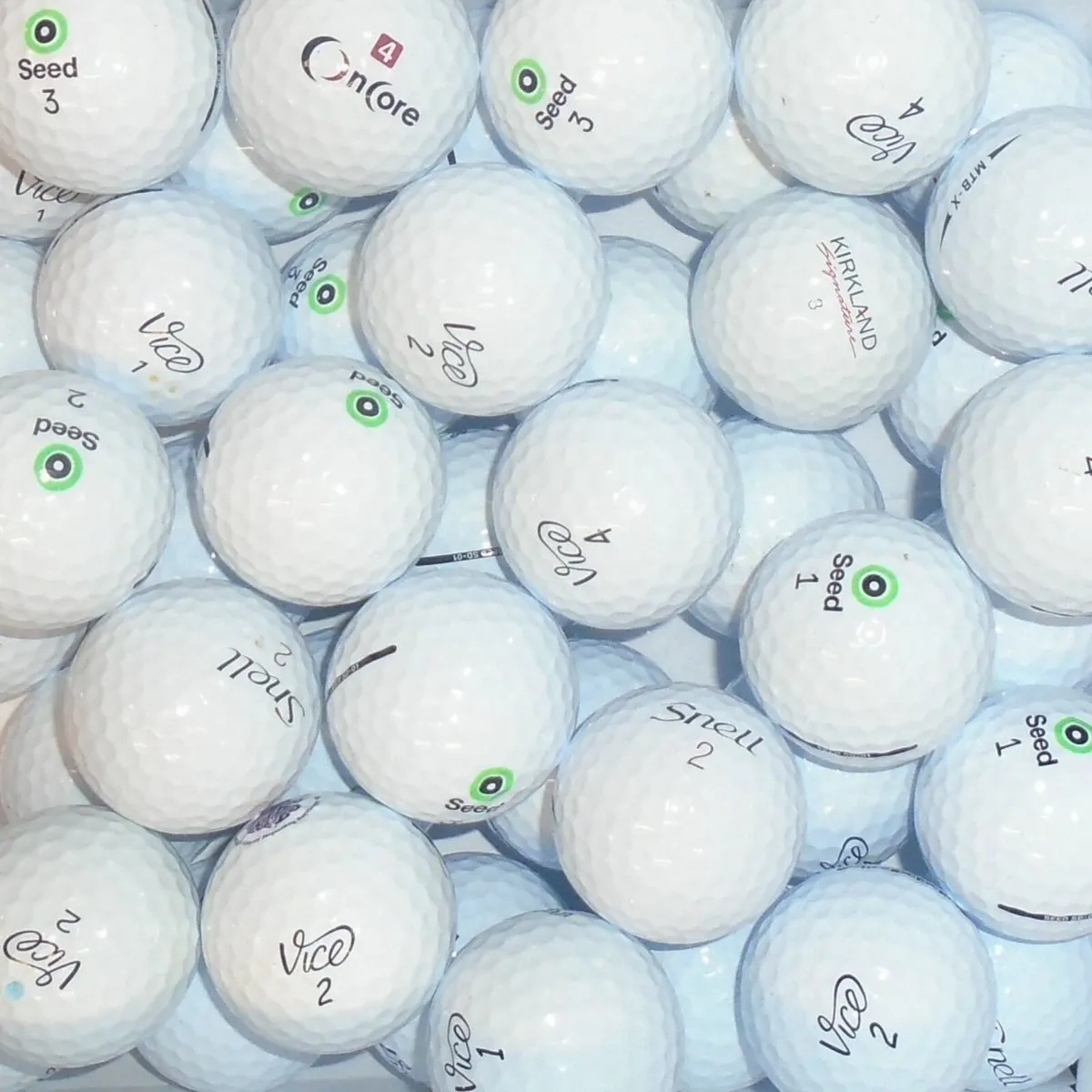 Value Branded Premium Mix of Lake Golf Balls - 38