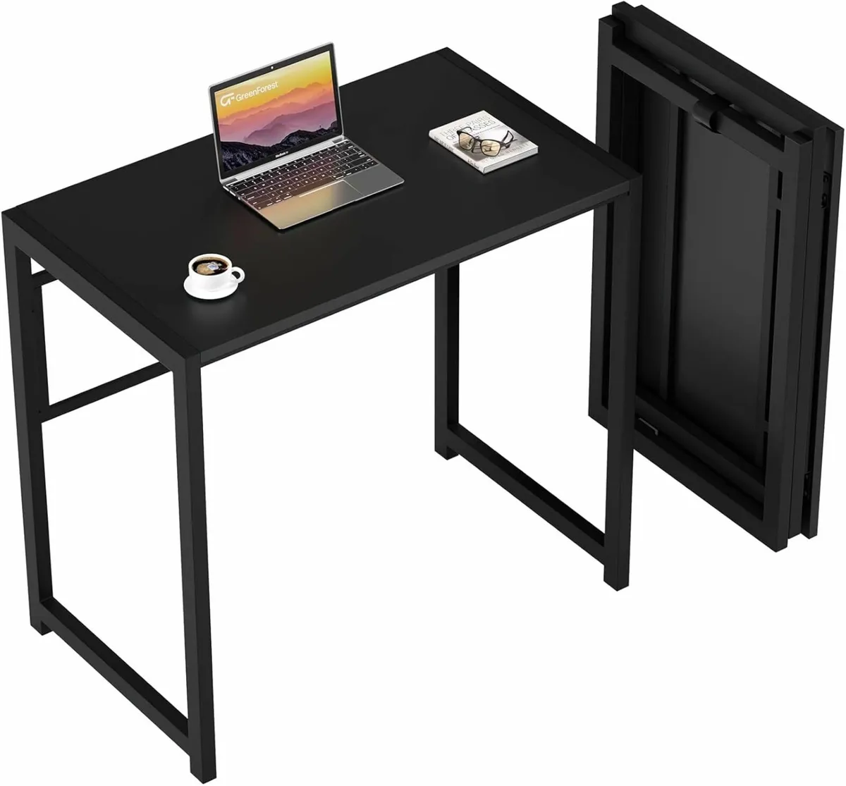 Foldable Computer Desk No Assembly 80 cm table - Image 1