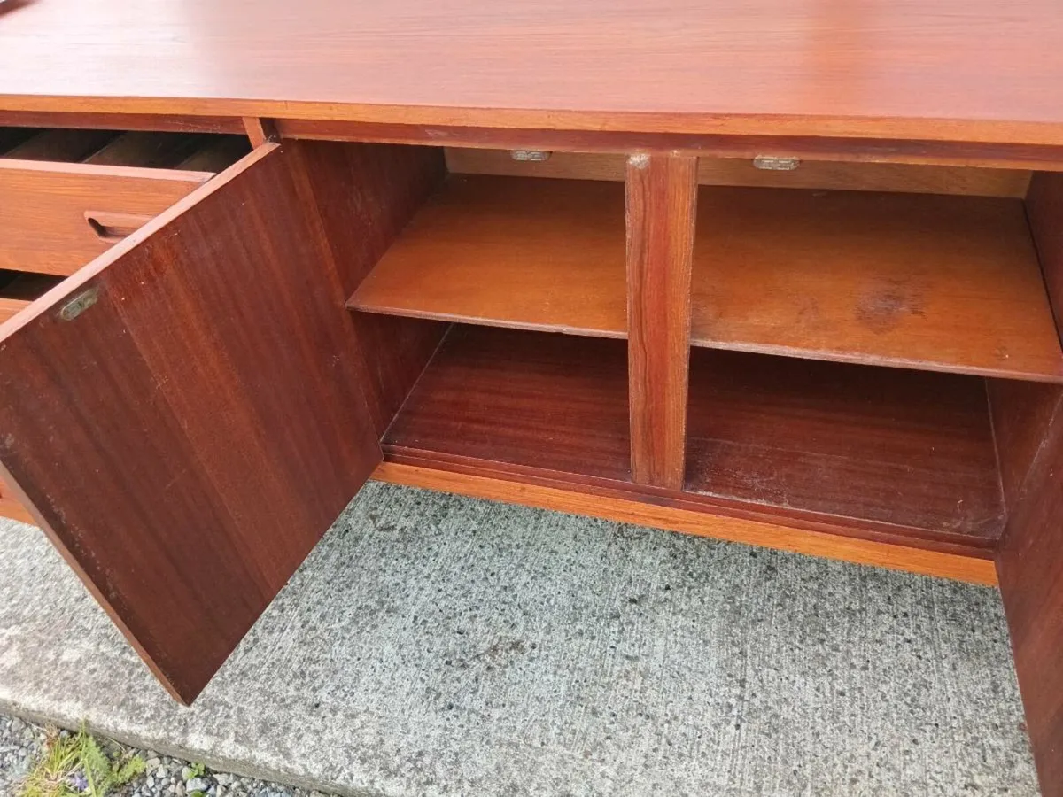 mid century teak sideboard restored - Image 2