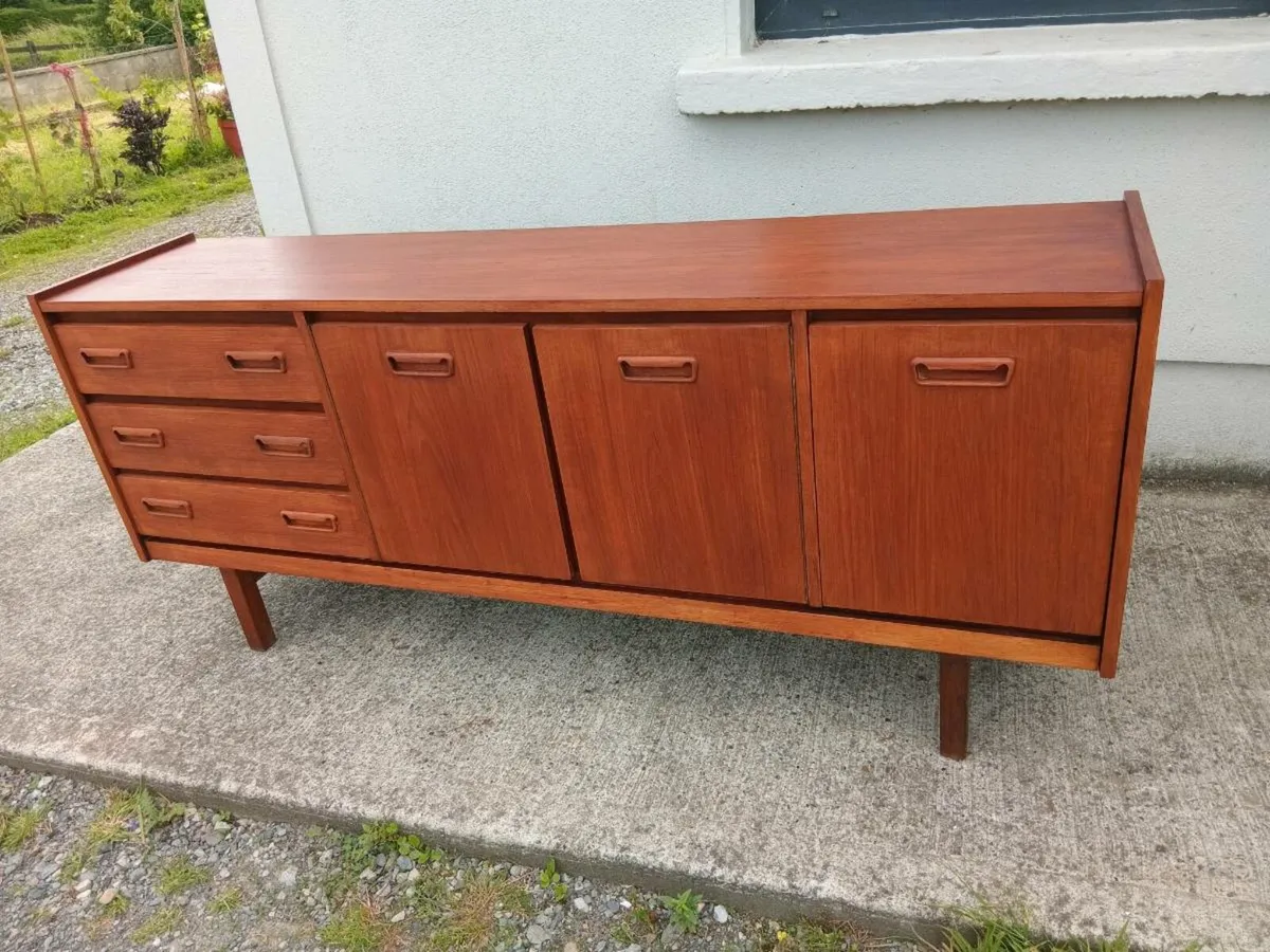mid century teak sideboard restored - Image 1