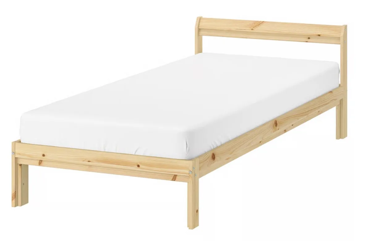 IKEA Neiden Bed frame, pine/Luröy, Standard Single - Image 1