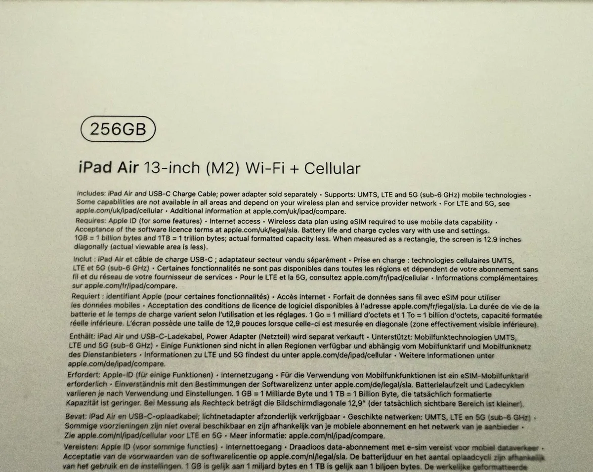 iPad Air 13" (M2) Wifi + 5G 256GB violett - Image 2