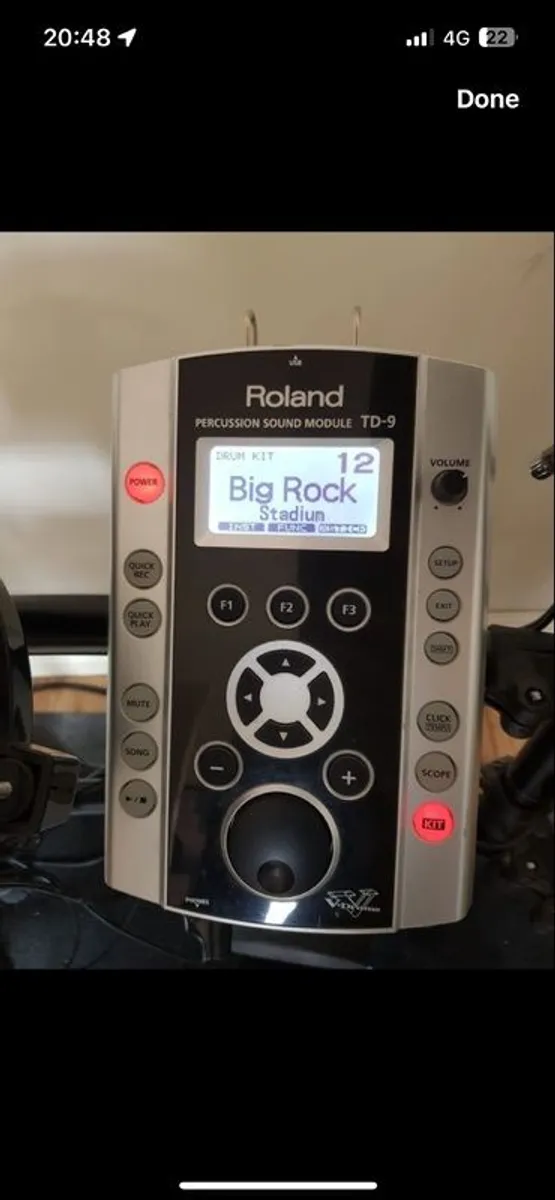 Roland TD9 V/electric Drums - Image 3