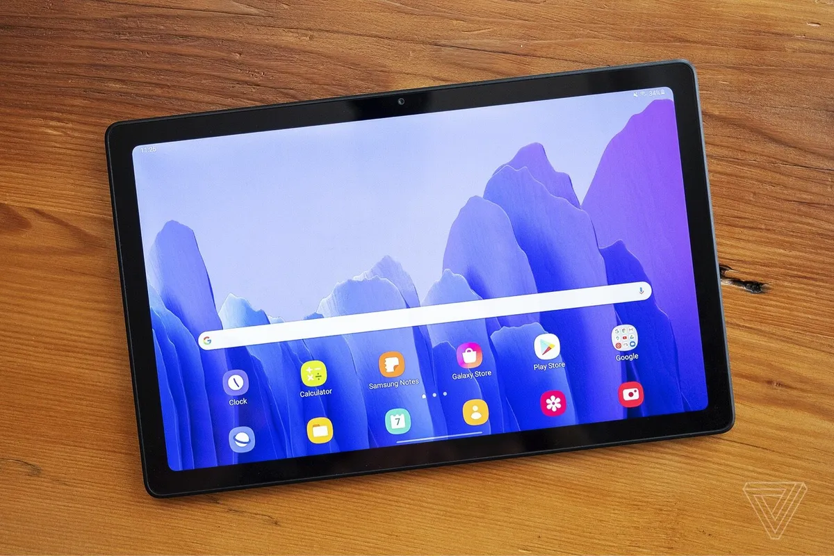 Samsung Galaxy Tablet A7 & Shockz Outear headphone - Image 1