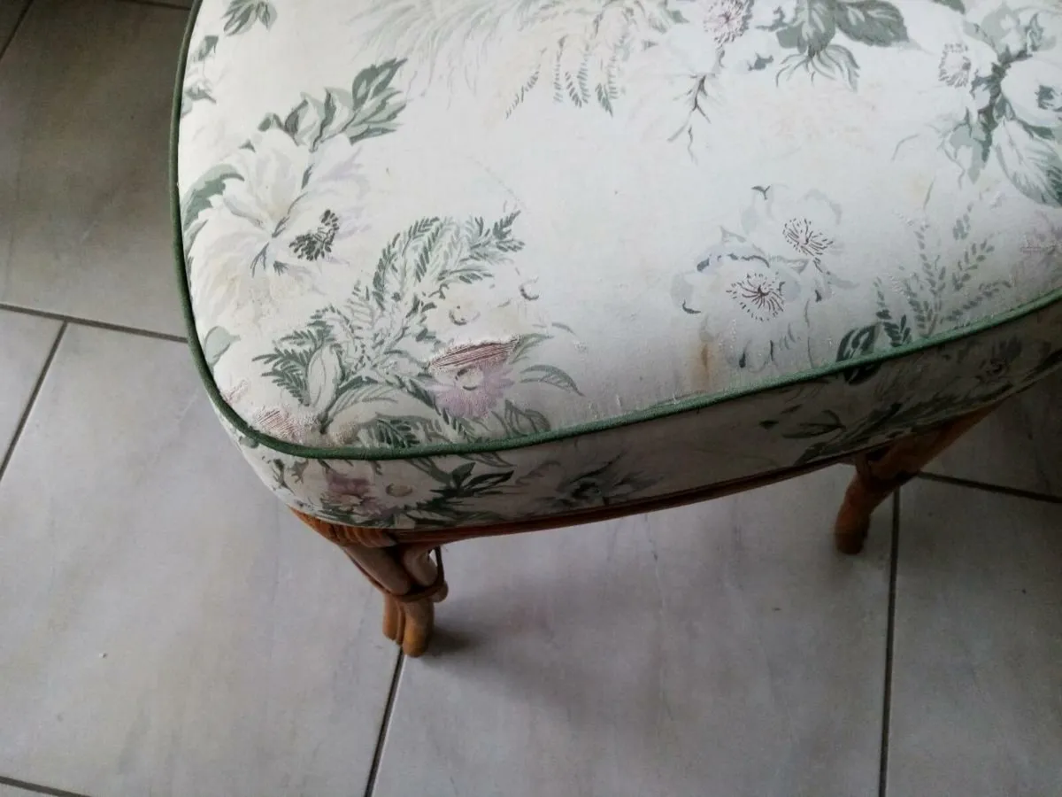 Two occasional bamboo chairs - Image 2