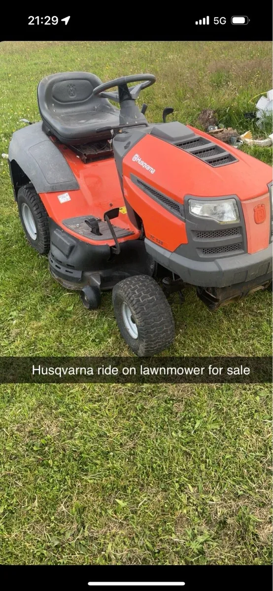 Husqvarna ride on lawnmower