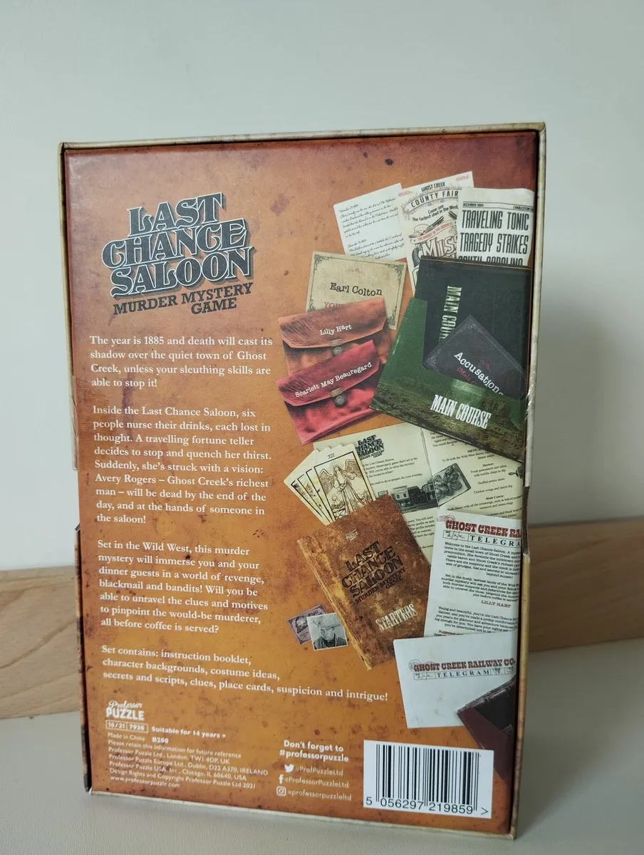 Last Chance Saloon Murder Mystery Game puzzles - Image 4