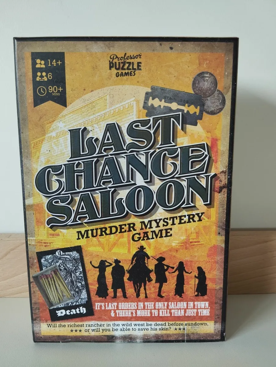 Last Chance Saloon Murder Mystery Game puzzles - Image 1