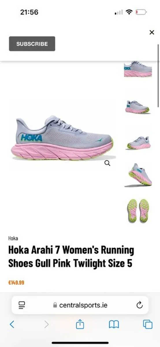 HOKA Arahi 7 size UK 5 (will fit EU37) - Image 3