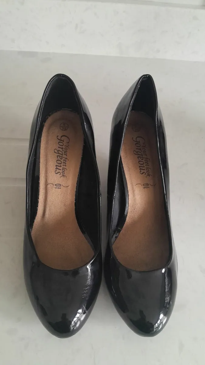 Patent leather wedges shoes - Image 3