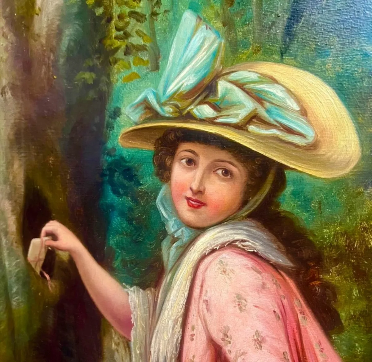 Romantic English School Oil Painting – “The Hidden - Image 2