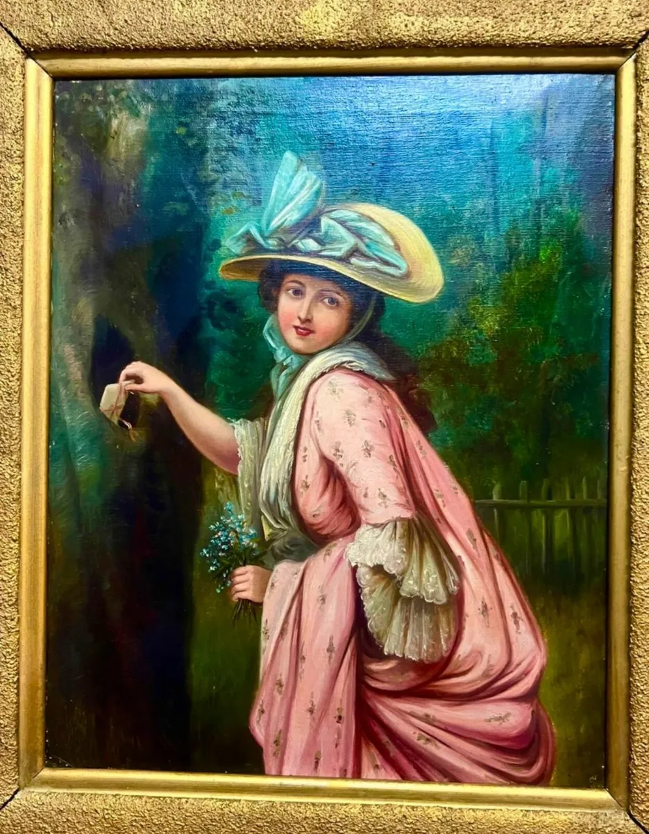 Romantic English School Oil Painting – “The Hidden - Image 3