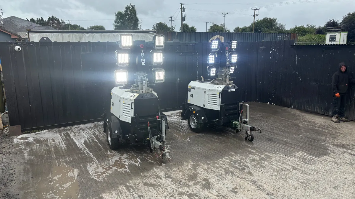 9 Metre Trime Diesel LED Lighting Towers - Image 1